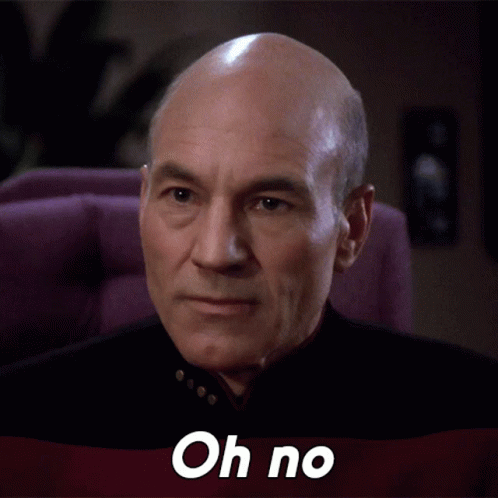 Oh No Picard GIF - Oh No Picard Star Trek GIFs