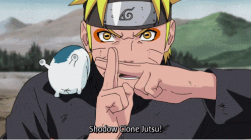 Naruto Shadow Clone Jutsu GIF - Naruto Shadow Clone Jutsu Anime GIFs