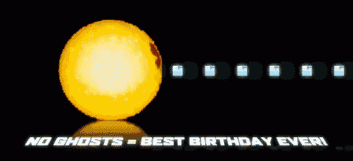 a poster that says no ghosts = best birthday ever on it