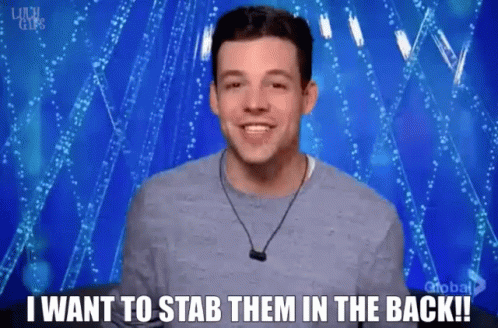 Bbcan3 Kevin Martin GIF - Bbcan3 Kevin Martin Stab Them In The Back GIFs