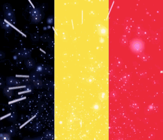 a black yellow and red background with a few white lines on it