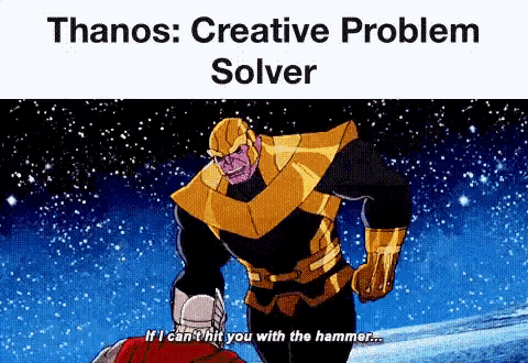Thanos Thor GIF