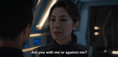 Are You With Me Or Against Me Emperor Philippa Georgiou GIF - Are You With Me Or Against Me Emperor Philippa Georgiou Star Trek Discovery GIFs