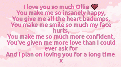 I Love You Ollie You Mean So Much To Me GIF - I Love You Ollie You Mean So Much To Me Thank You Ollie GIFs
