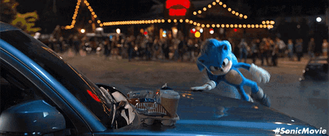 a picture of sonic the hedgehog from the movie sonic