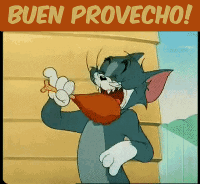Buen Provecho Comer GIF - Buen Provecho Comer Tom And Jerry GIFs