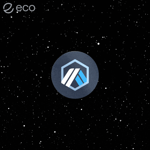 a logo for a company called eco is surrounded by a blue circle