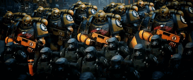 Imperial Parade Warhammer40k GIF - Imperial Parade Warhammer40k Imperial Guard GIFs
