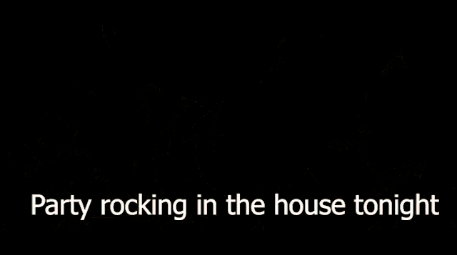 a pixelated image of a witch with the words party rocking in the house tonight