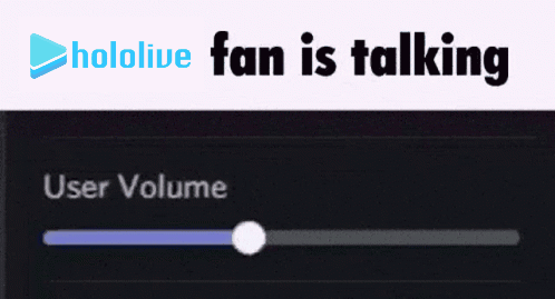 a screenshot of a hololive fan is talking app