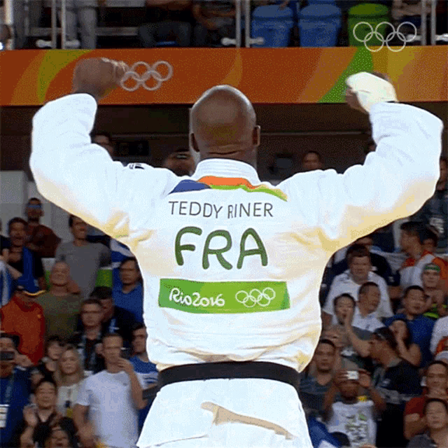 Celebrate Teddy Riner GIF - Celebrate Teddy Riner Olympics GIFs