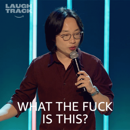What The Fuck Is This Jimmy O Yang GIF - What The Fuck Is This Jimmy O Yang Laugh Track GIFs