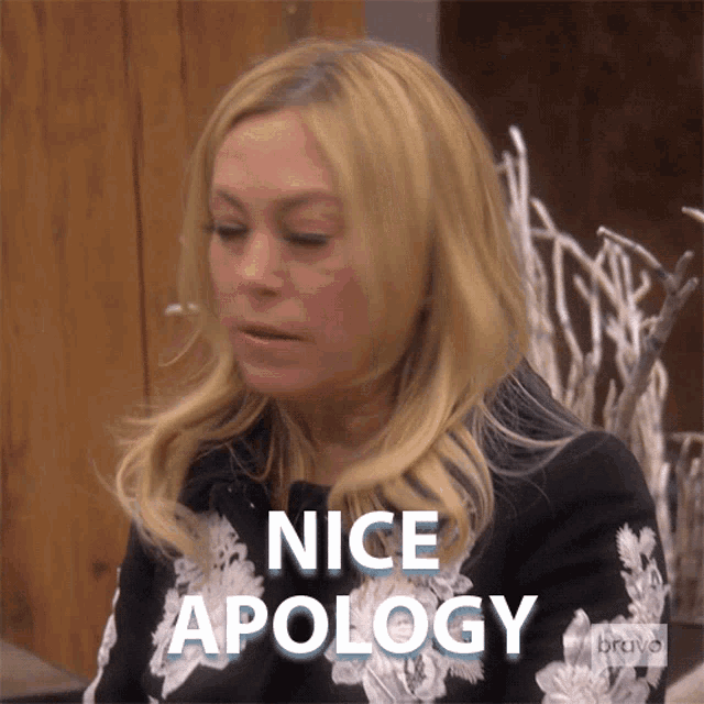 Nice Apology Real Housewives Of Beverly Hills GIF - Nice Apology Real Housewives Of Beverly Hills What A Great Apology GIFs