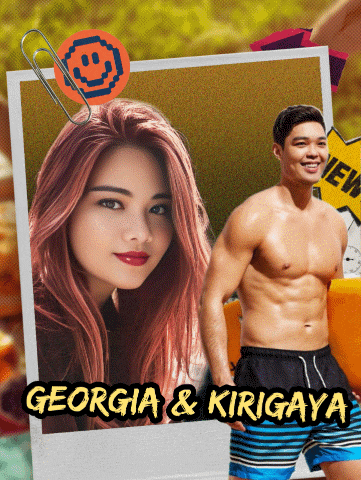 a picture of georgia and kirigaya is displayed