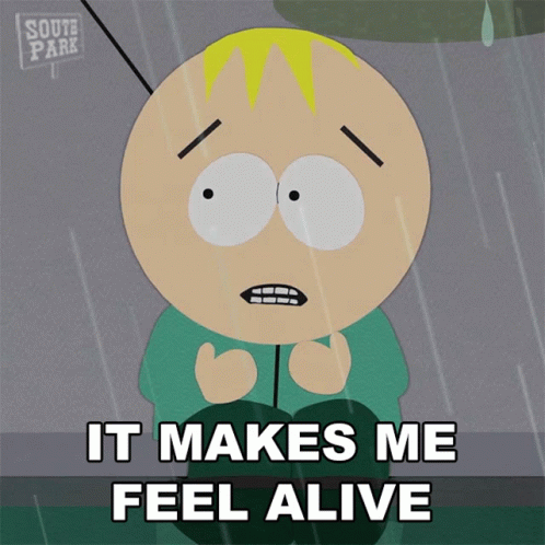 It Makes Me Feel Alive Butters Stotch GIF - It Makes Me Feel Alive Butters Stotch South Park GIFs