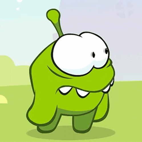 a green cartoon character with a long tail