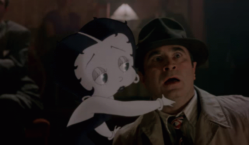 Betty Boop And Eddie Valiant Closing Mouth GIF - Betty Boop And Eddie Valiant Closing Mouth Mouth Open GIFs