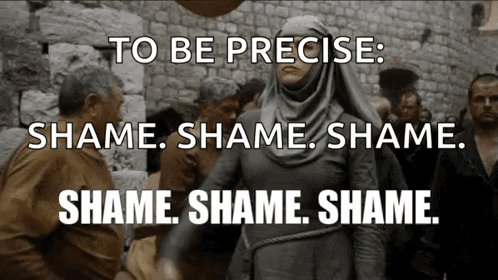 Shame Go T GIF - Shame Go T Game Of Thrones GIFs