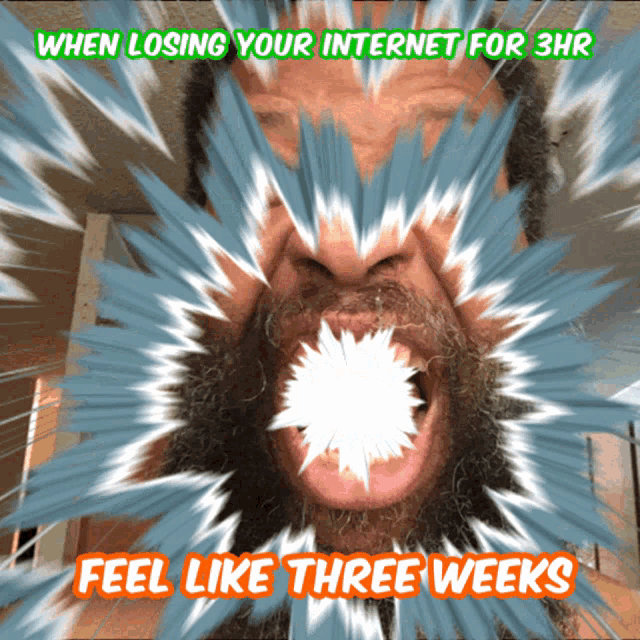 a cartoon of a man with a beard and the words feel like three weeks