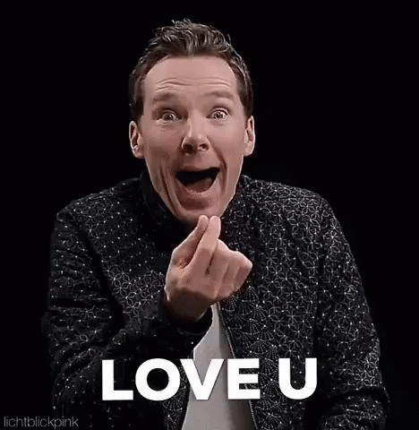 Benedict Cumberbatch Love U GIF - Benedict Cumberbatch Love U Love GIFs