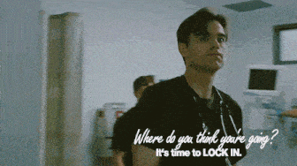 a man with a stethoscope around his neck says " where do you think you are going "