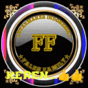 a circle with the letter ff on it