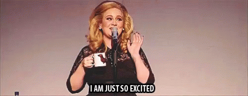 Im Just So Excited Adele GIF - Im Just So Excited Adele Stoked GIFs