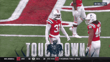 a cbs nfl broadcast of a football game