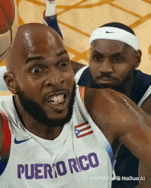 a puerto rico basketball player making a face