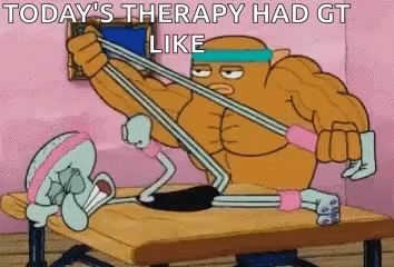 Physical Therapy In Pain GIF - Physical Therapy In Pain Knocking On Wood GIFs