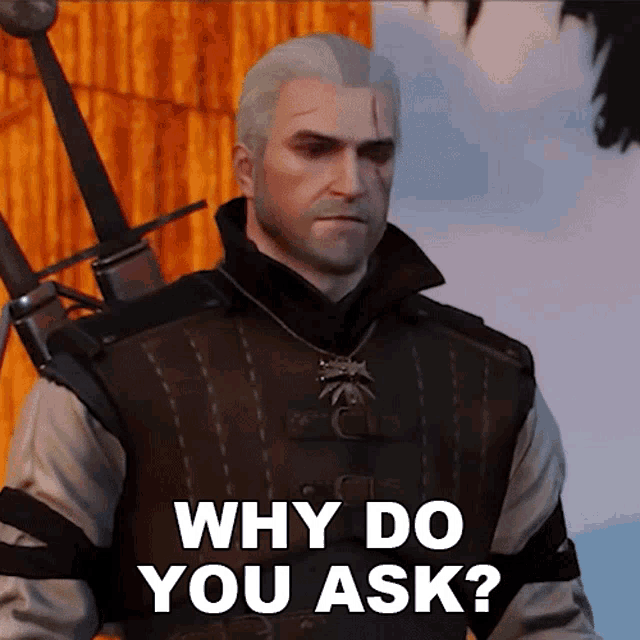 Why Do You Ask Geralt Of Rivia GIF - Why Do You Ask Geralt Of Rivia The Witcher GIFs