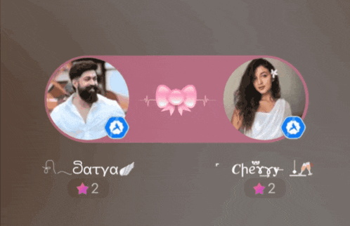 a picture of a man and a picture of a woman with the name cherry on it
