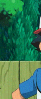 a close up of a cartoon character standing next to a fence