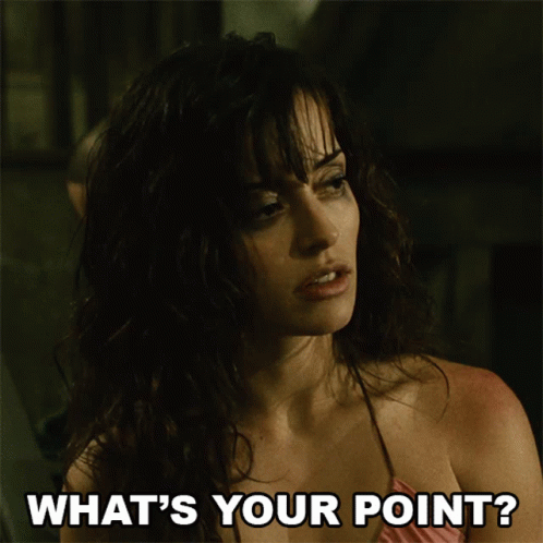 Whats Your Point Addison GIF - Whats Your Point Addison Saw2 GIFs