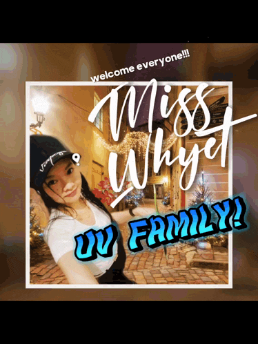 a poster that says miss whyet u family