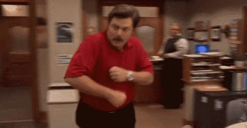 Dance GIF - Parks And Rec Ron Swanson Nick Offerman GIFs