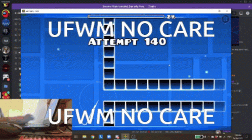 Ufwm No Care Geometry Dash No Care GIF - Ufwm No Care Geometry Dash No Care GIFs