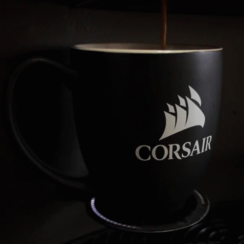 Corsair Coffee Corsair Cup GIF - Corsair Coffee Corsair Cup Coffee Cup GIFs
