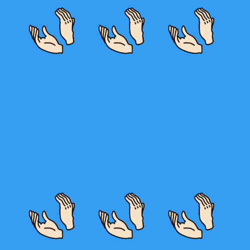 a clap for first responders sign with a blue background