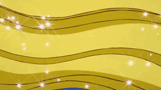 a close up of a yellow background with sparkles on it