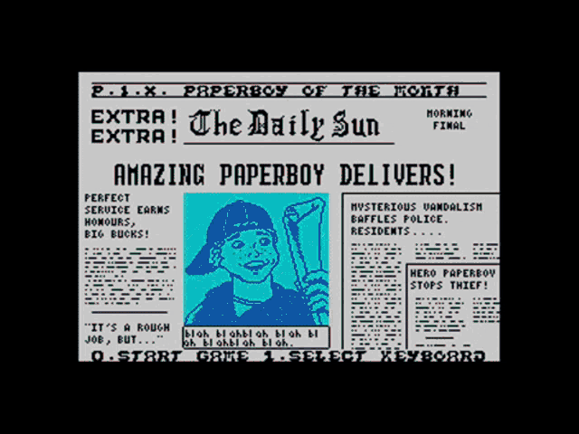 Paperboy Zx Spectrum GIF - Paperboy Zx Spectrum Gaming GIFs