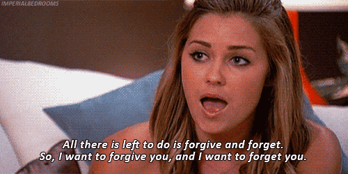 Forgive Your Enemies And Cut Ties With Anchors. GIF - Forgive Forget Lauren Conrad Literal GIFs
