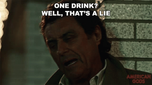 One Drink Well Thats A Lie Ian Mcshane GIF - One Drink Well Thats A Lie Ian Mcshane Mr Wednesday GIFs
