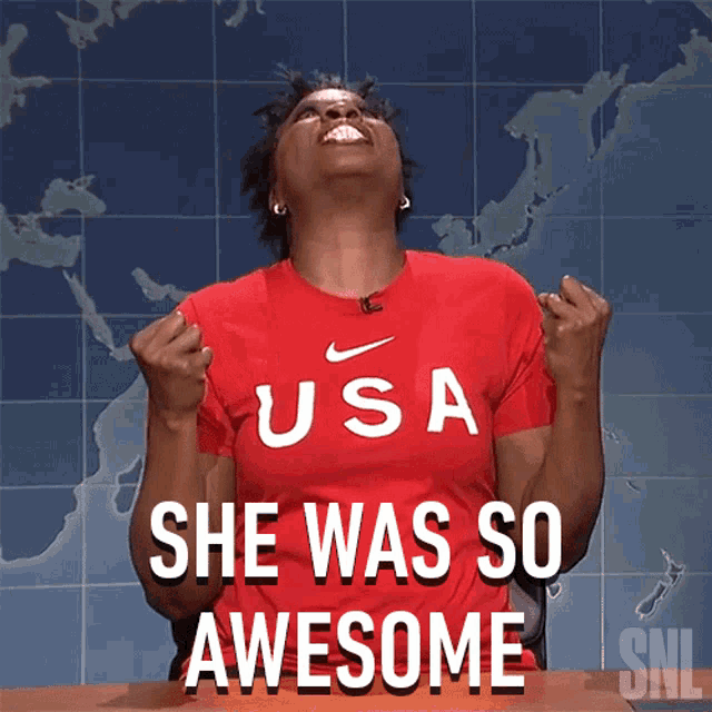 She Was So Awesome Weekend Update GIF - She Was So Awesome Weekend Update Saturday Night Live GIFs