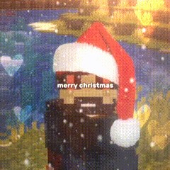 a man with a beard wearing a santa hat with the words merry christmas written on it