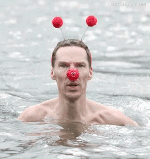 Rednose Benedict Cumberbatch GIF - Rednose Benedict Cumberbatch Swimming GIFs