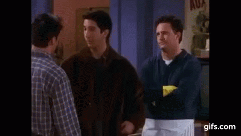 Chandler Clapping GIF - Chandler Clapping Ross GIFs