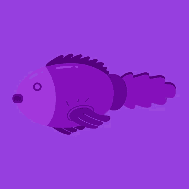 Fish Purple Fish GIF - Fish Purple Fish Sea Creature GIFs