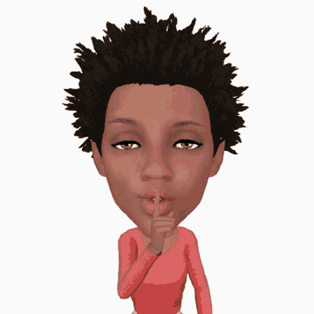 a cartoon drawing of a woman with speech bubbles in the background