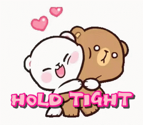 Hold Tight Milk And Mocha GIF - Hold Tight Milk And Mocha Tight Hug GIFs